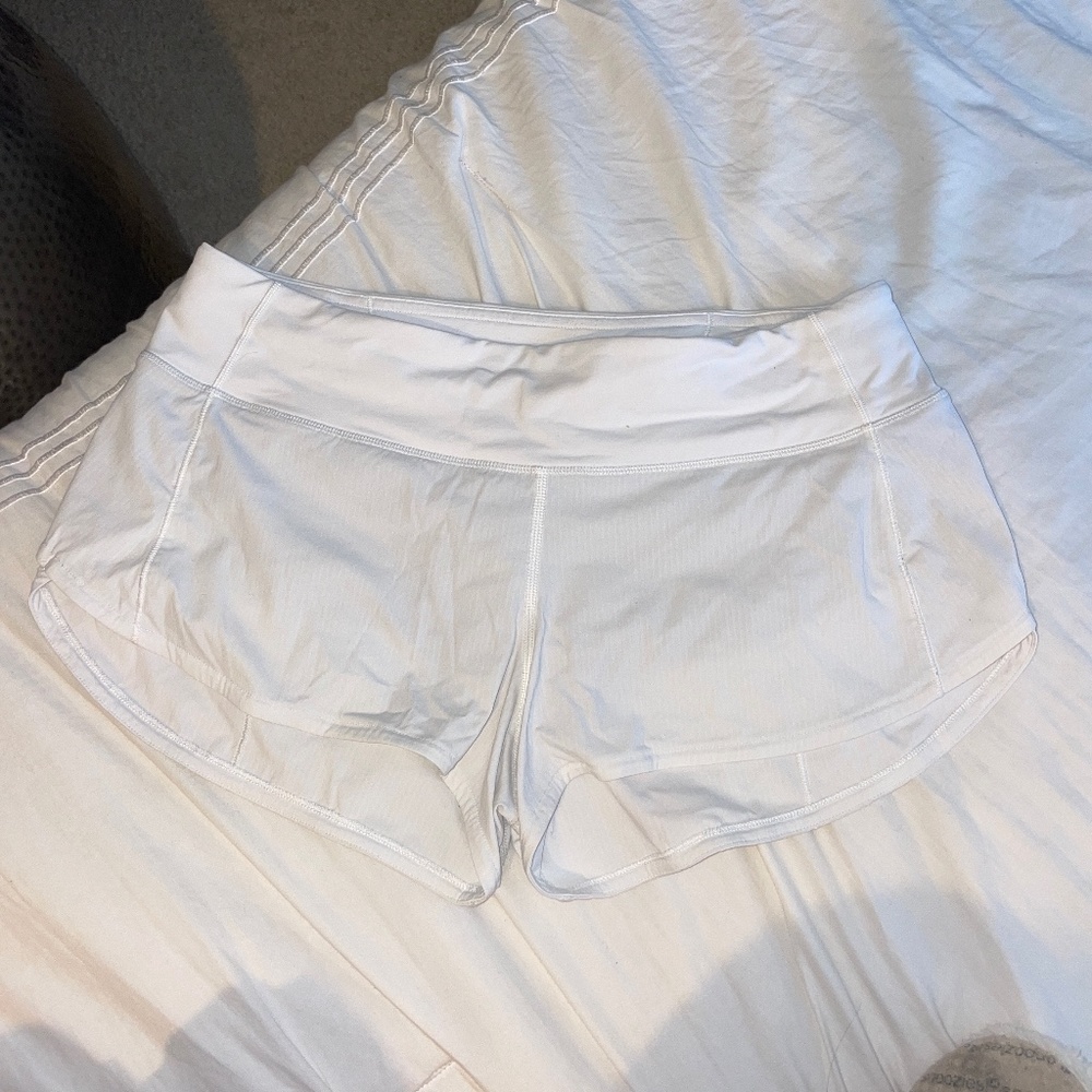 White Lululemon Shorts